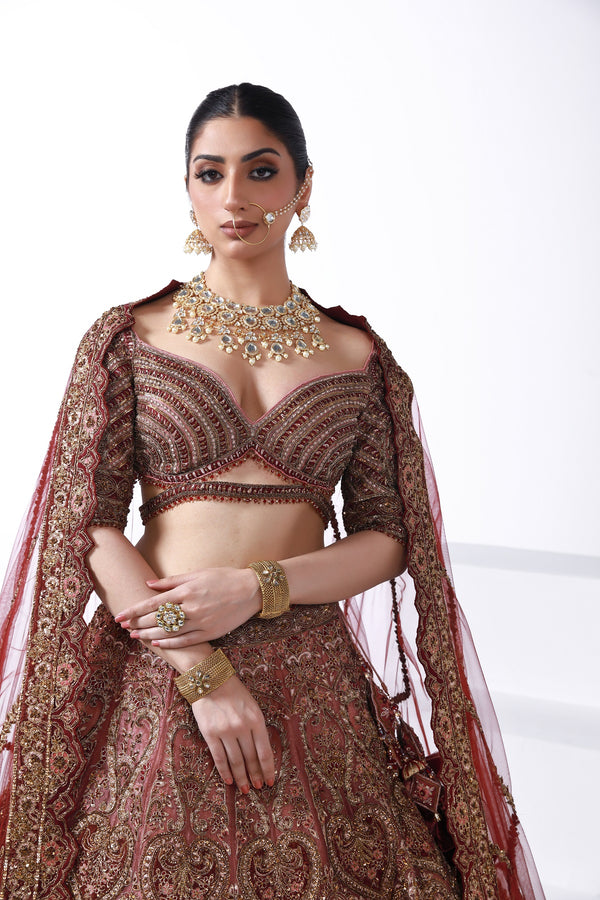 Cherry Charisma Bridal Lehenga(RH-12)