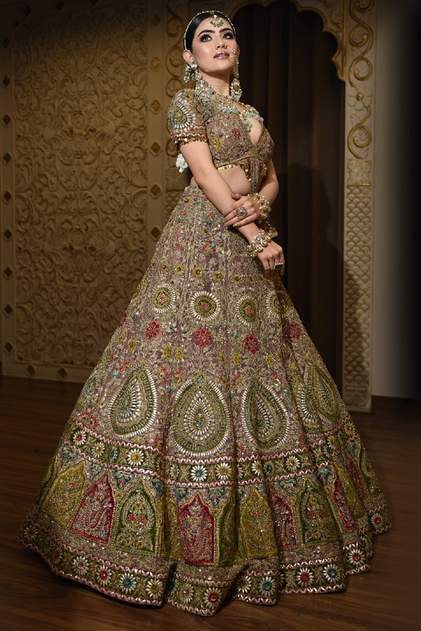 Blush Bloom Bridal Attire(S-70)