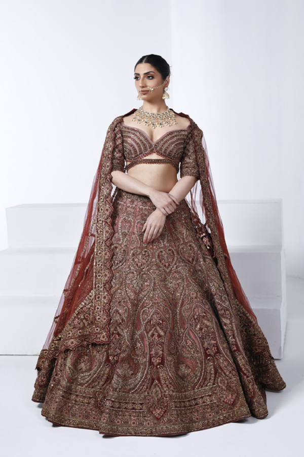 Cherry Charisma Bridal Lehenga(RH-12)