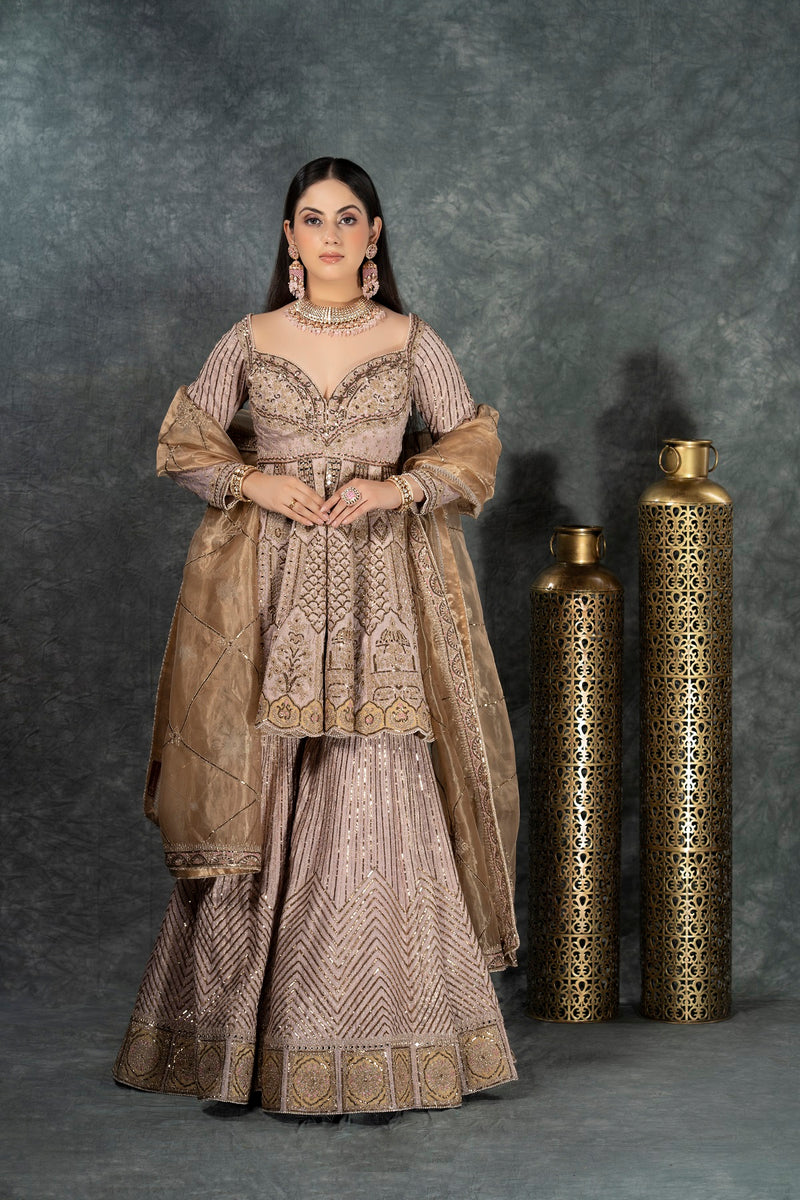 Shimmering Gold Fusion Attire(DK-17)