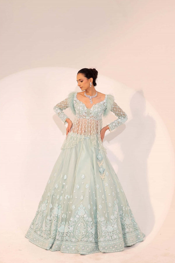 Sea Green Lehenga(G-26)