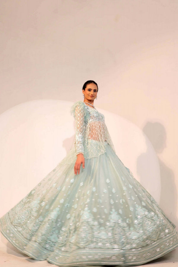 Sea Green Lehenga(G-26)
