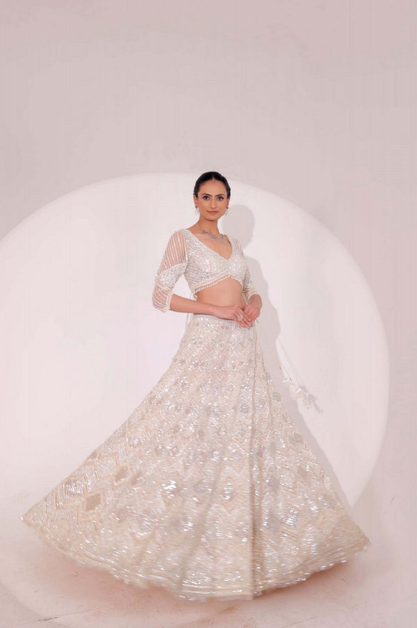 Ivory Lehenga(G-57)
