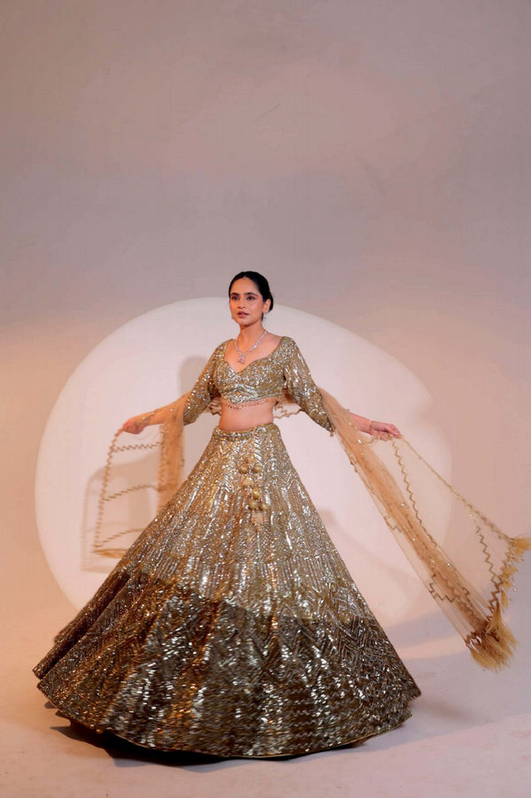 Gold Lehenga (G-60)