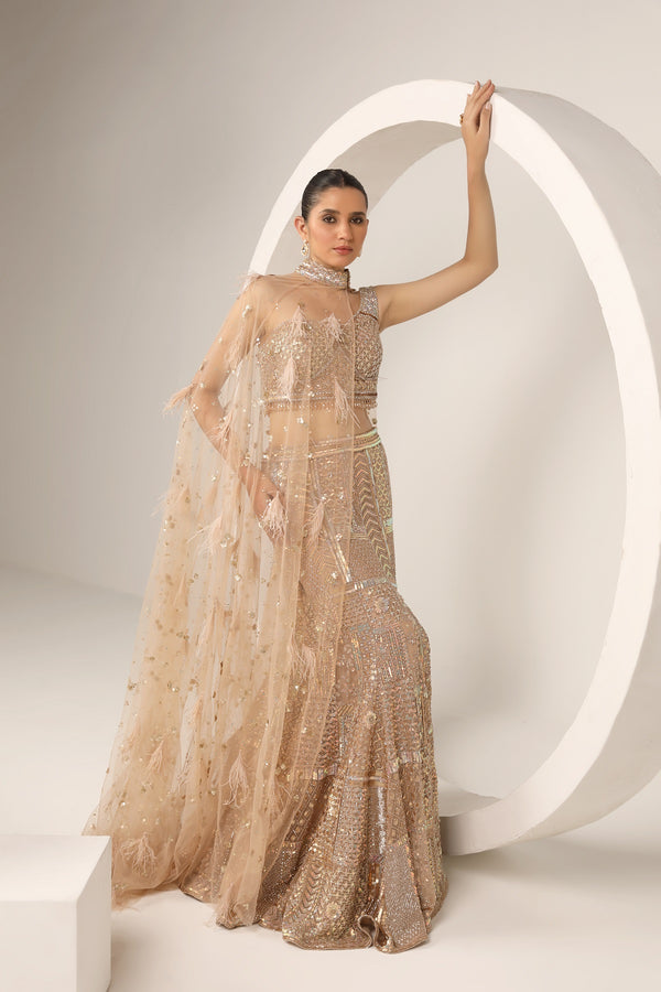 ONE SHOULDER BLOUSE AND A FISHCUT SKIRT(G-56)