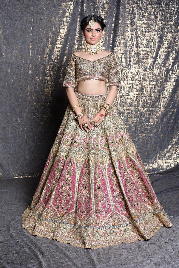 Blush Bloom Bridal Attire(S-44)